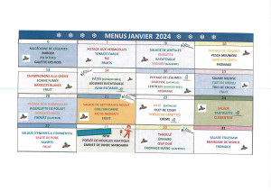 MENUS JANVIER